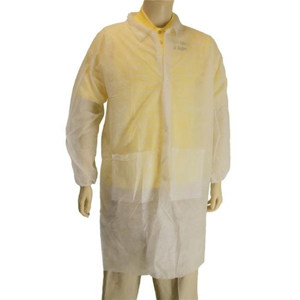 Major Gloves Major Gloves 00-9100-4XL Disposable Lab Coat - 4XL; Pack 30 00-9100-4XL